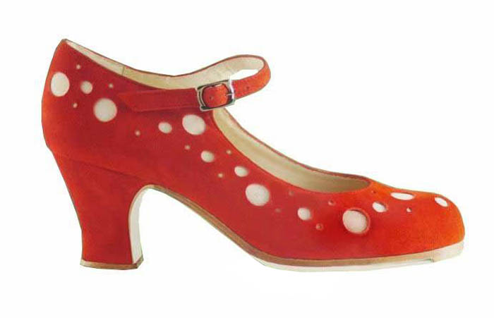Topos. Chaussures de flamenco personnalisées Begoña Cervera